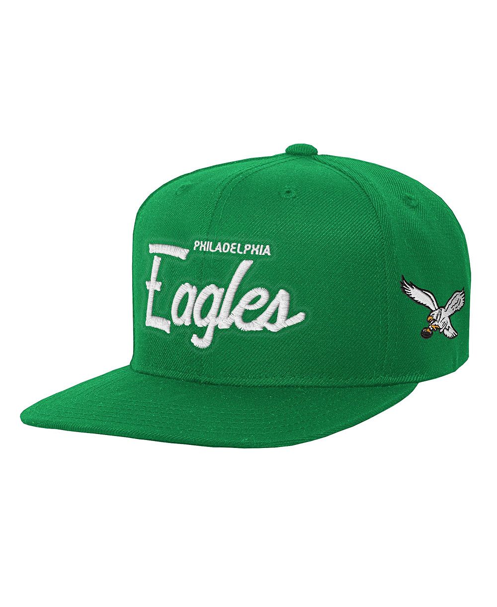 Mitchell & Ness кепка snapback с плоским козырьком для главного тренера филадельфия иглс для мальчиков и девочек