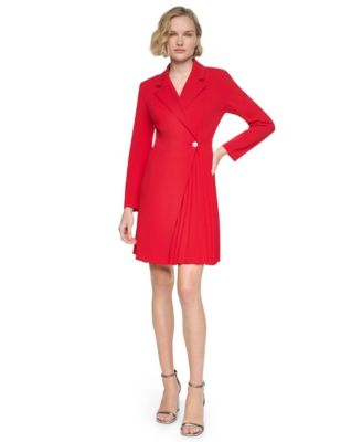 DKNY платье-пальто с длинным рукавом и плиссировкой, размер Petite