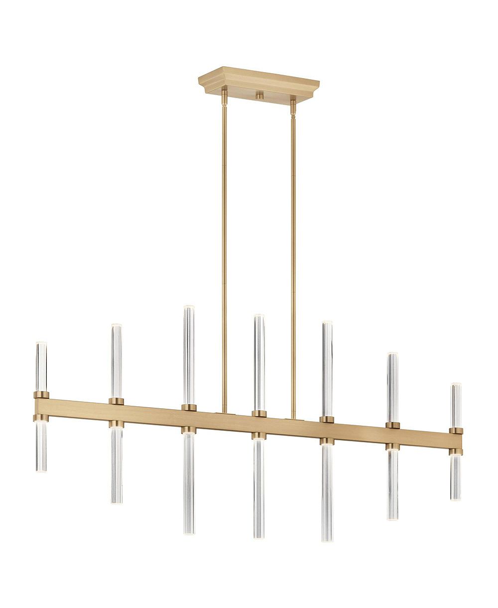 Kichler люстра Sycara 48 1/4" шириной, шампань, светодиодная линейная