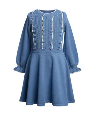 Hope & Henry детское платье с волнистым лифом и свитером для девочек (6-12 лет)