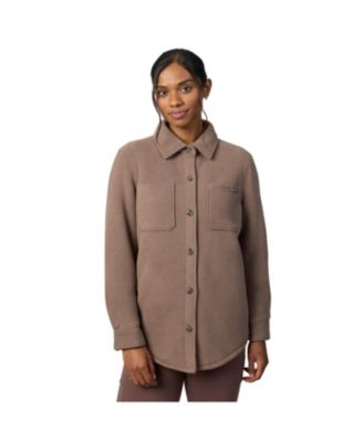 Free Country Women's Tundra Sherpa-Lined Double-Faced Fleece Shirt Jacket