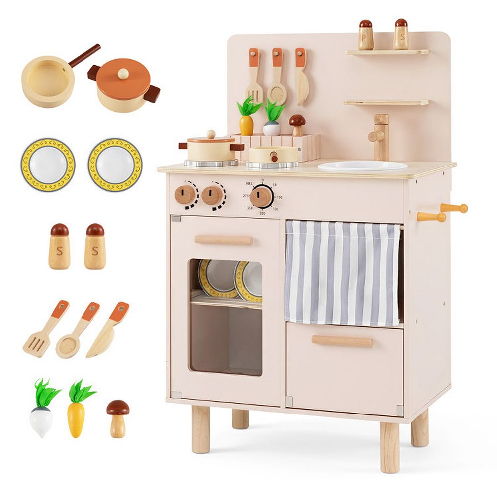 Деревянный игровой набор для кухни SUGIFT с поворотными ручками, возраст 3+