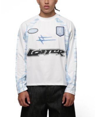 Loiter Men's World Wide Graphic Long-Sleeve Crew Neck Jersey
