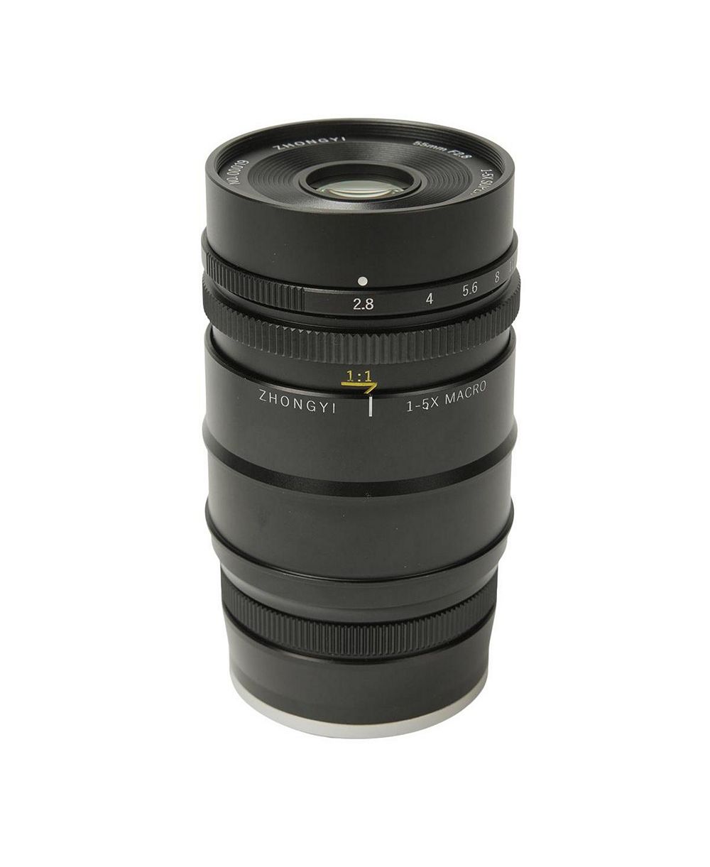 Mitakon Zhongyi 55mm f/2.8 1-5X Macro LED Light Lens for Nikon F