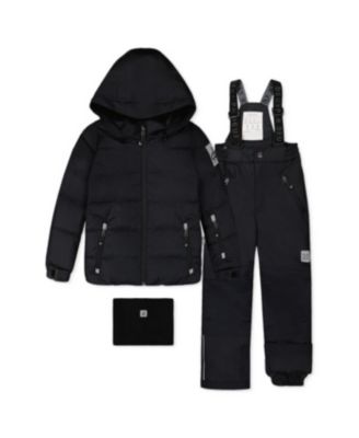 Deux par Deux Boys' 4-20 Play Adjustable Jacket and Snow Pants, 2-Piece Set