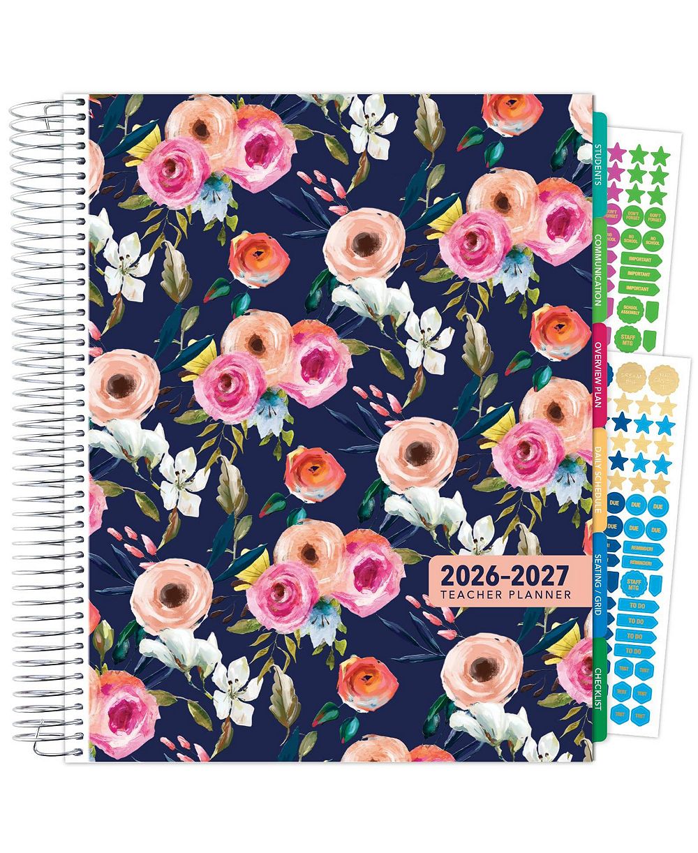 DANRONG Academic Year Deluxe Teacher Planner Weekly Monthly 12 Month Lesson Planning Organizer