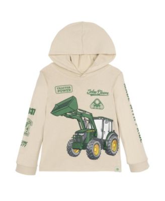 John Deere мужская худи с графическим принтом и воротником-крестом для мальчиков от 4 до 20 лет