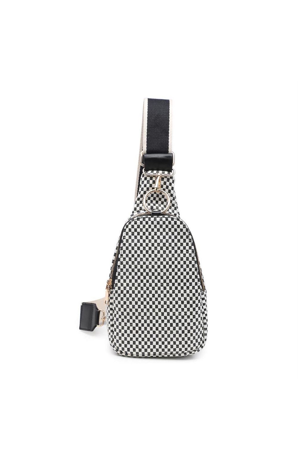 Moda Luxe Regina - клетчатый рюкзак-сумка через плечо