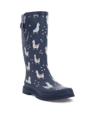 Western Chief Women's Llama-Rama Tall Rain Boot