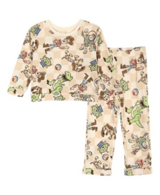 Toy Story Toddler Boys' Loungewear 2-Piece Sweatshirt and Waffle Pants Set