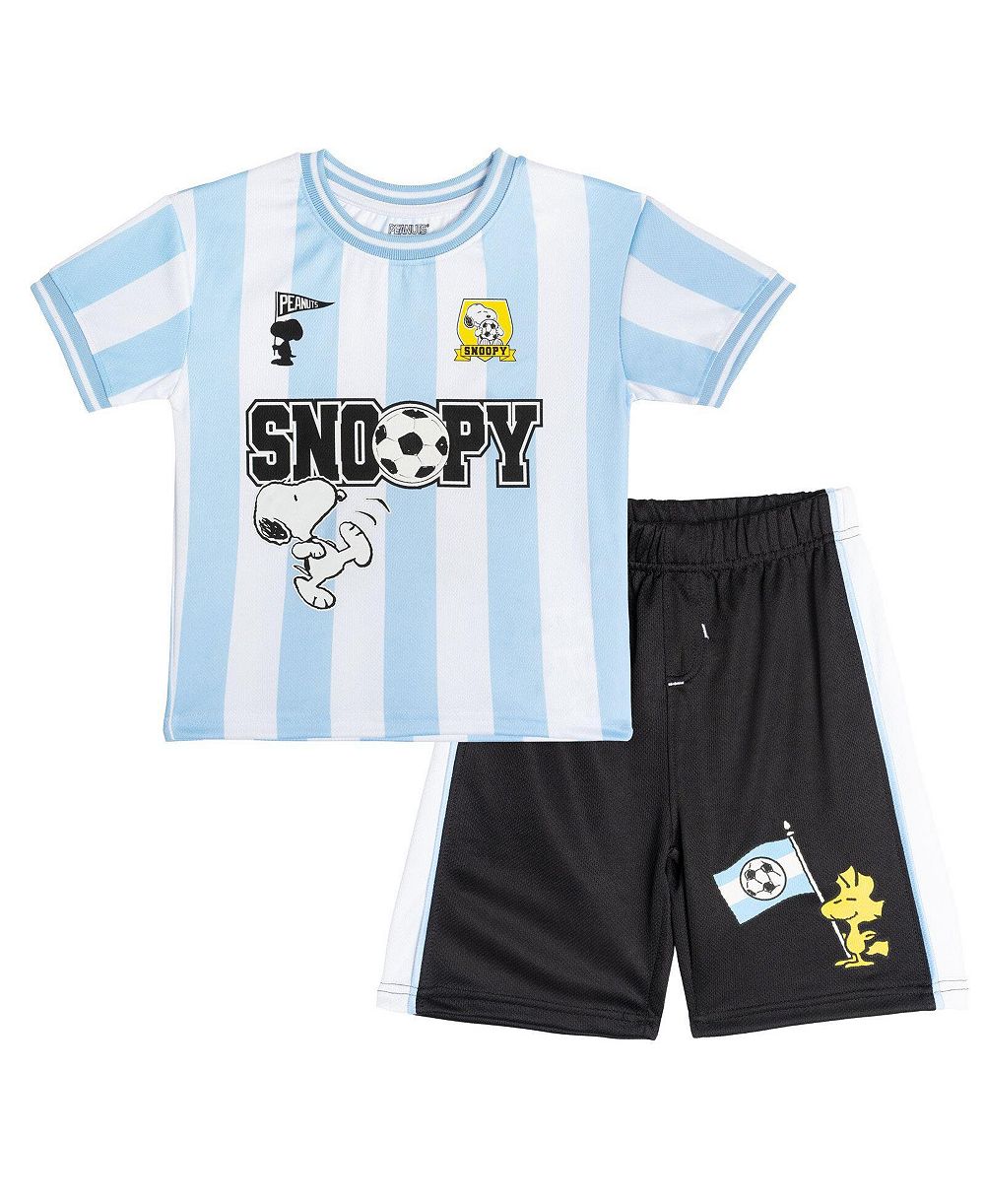 Peanuts Toddler Boys' Athletic Mesh Soccer Jersey and Shorts Set