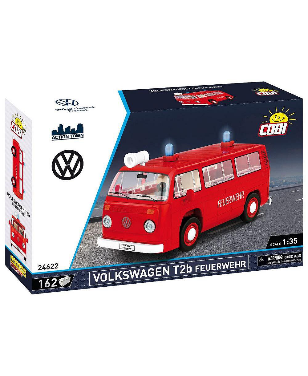 COBI Action Town Volkswagen T2b Пожарная машина, 162 детали, возраст 7+