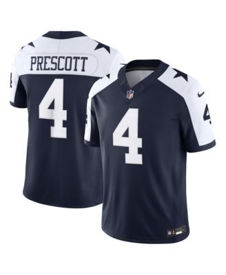 Мужская ограниченная версия сшитой джерси Nike Dak Prescott Navy Dallas Cowboys Alternate Vapor F.U.S.E.