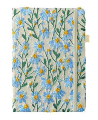 A5-ruled-blue daisy