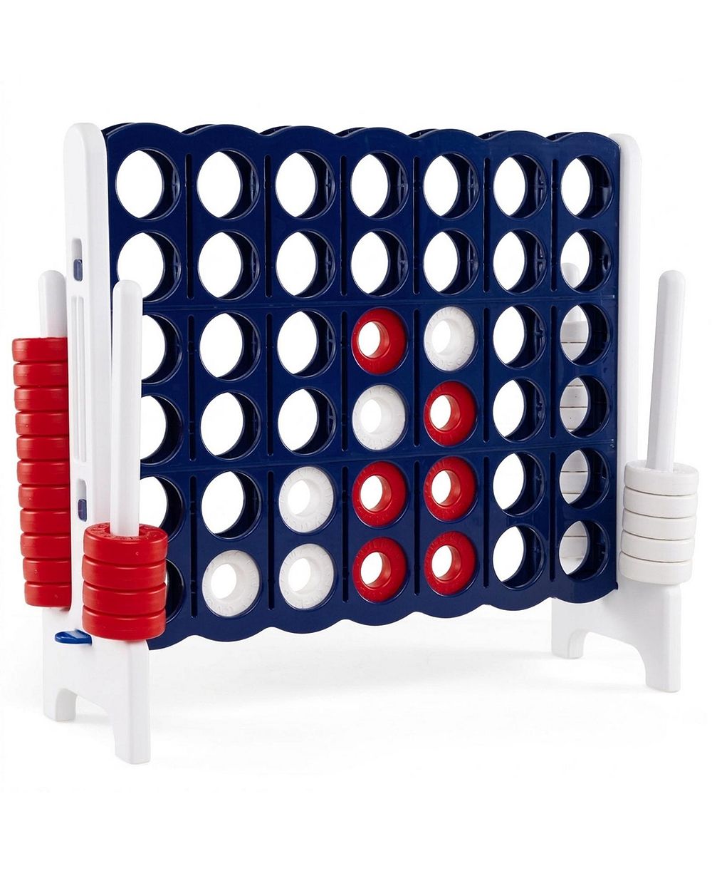 SUGIFT Jumbo 4-to-Score Игровой набор 42 предмета настольная игра, возраст 3-12