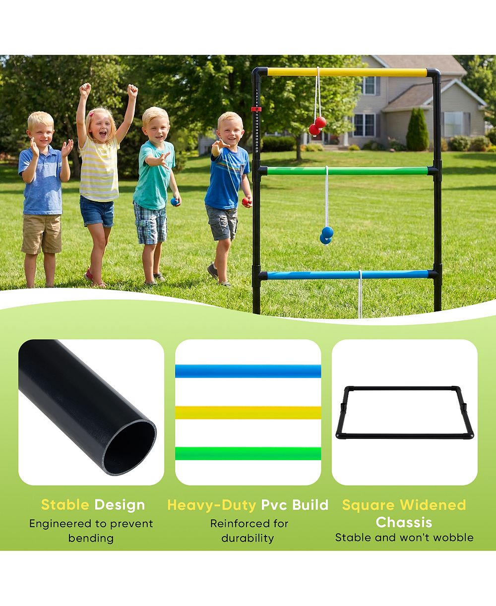 ZENY Ladder Ball and Golf Toss Set, includes 6 Balls, Scoreboard and Carry Bag
