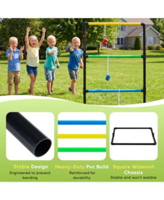 ZENY Ladder Ball and Golf Toss Set, includes 6 Balls, Scoreboard and Carry Bag
