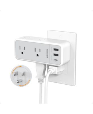 TESSAN Rotating Outlet Splitter with 6 AC Outlets and 3 USB Ports