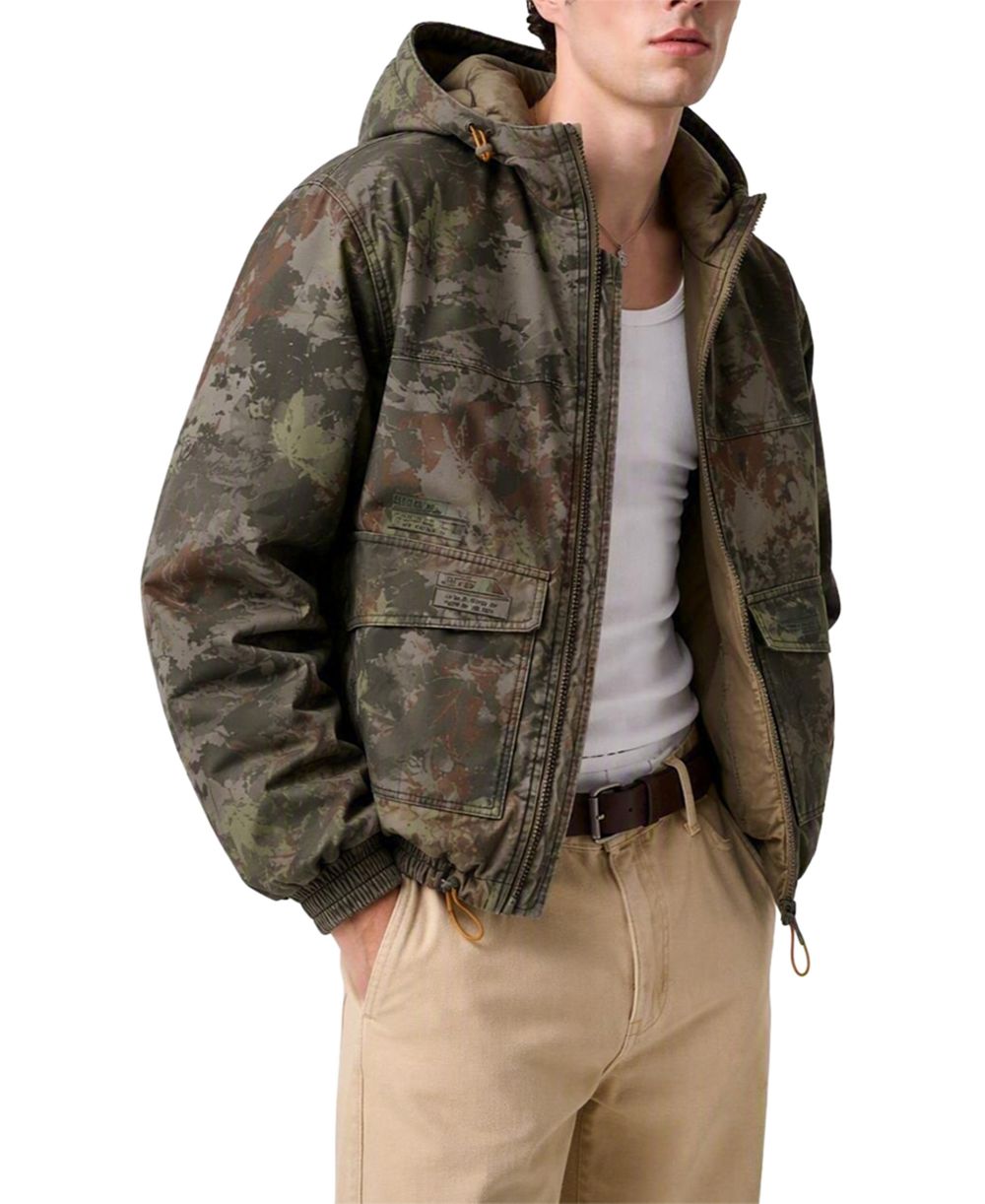 GUESS Men's Reinhold Athletic-Fit Hooded Jacket