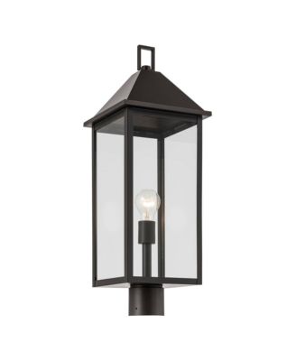 Kichler Prin 25 Inch 1 Light Outdoor Post Light with Clear Glass in Olde Bronze
