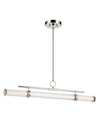 Kichler Riven 48.25 Inch LED 1 Light Linear Chandelier in Polished Nickel