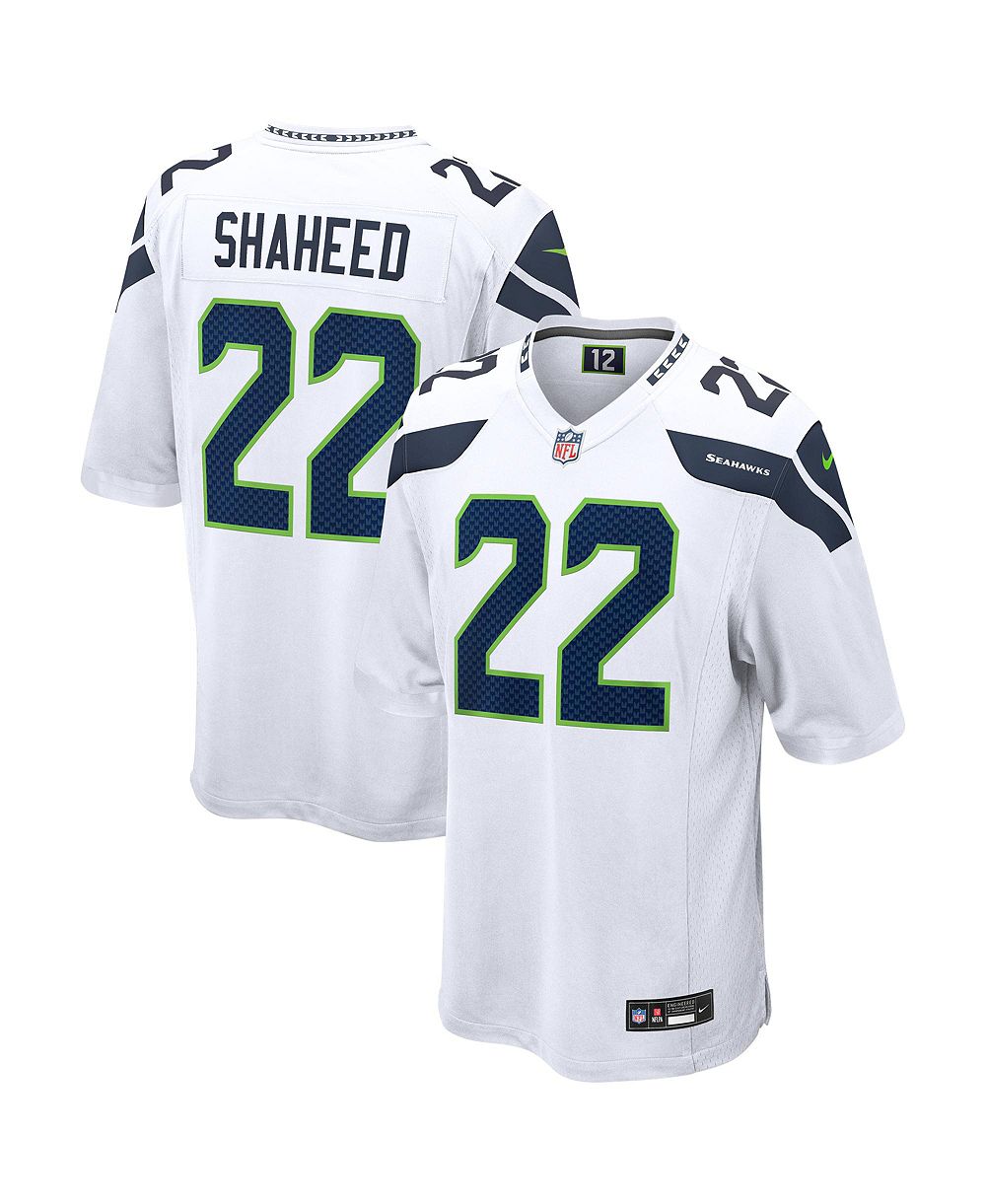 Мужская игровая джерси Seattle Seahawks Rashid Shaheed White