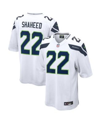 Мужская игровая джерси Seattle Seahawks Rashid Shaheed White