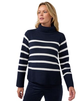 Navy/ivory stripe