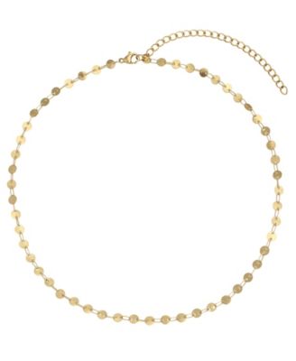 ADORNIA Adjustable Chain Gold-Tone Choker Necklace