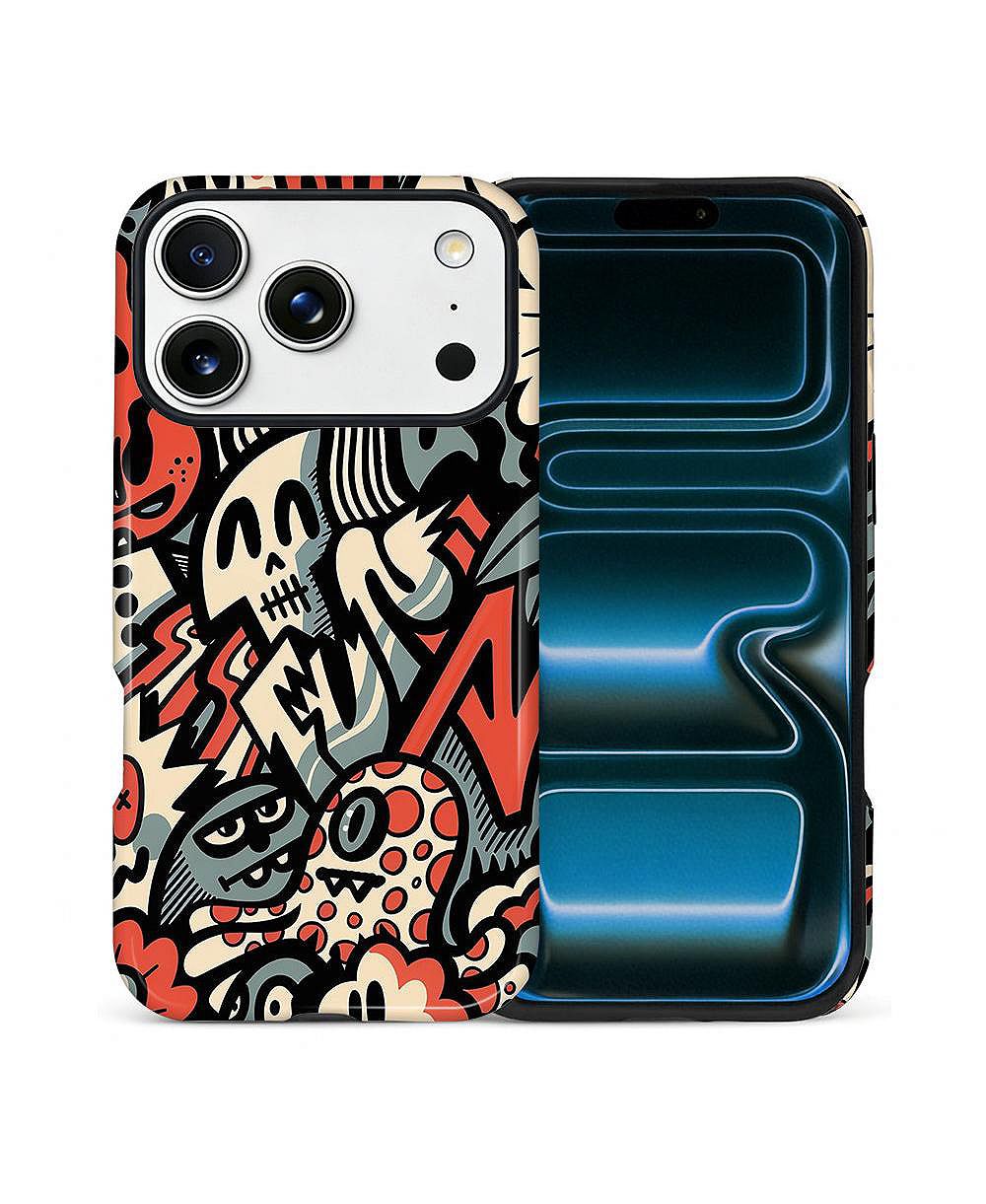 Чехол для телефона LISEN для Apple iPhone 17 Pro Max, двухслойный, прочный, Skull Riot