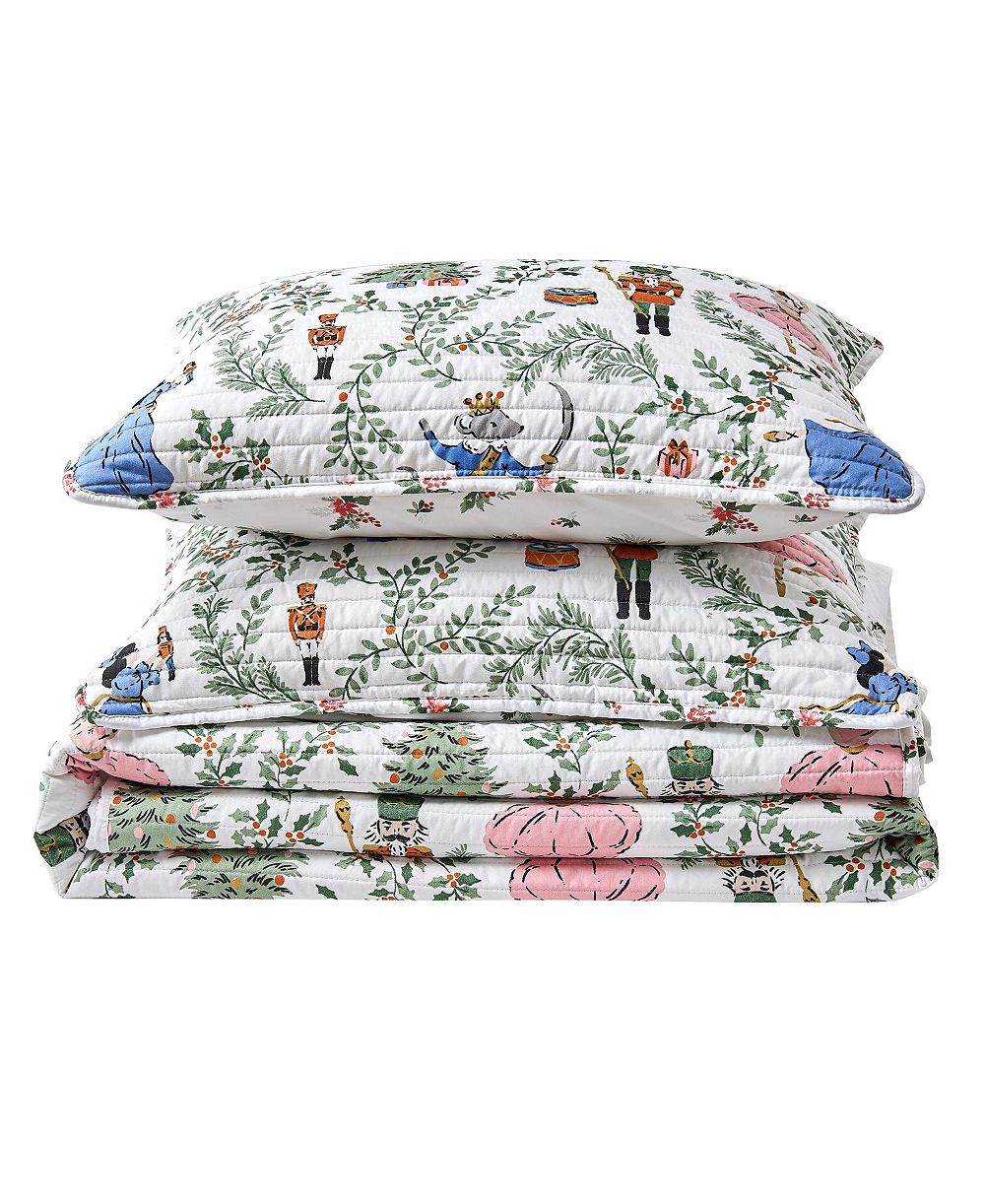 Linery & Co Nutcracker Christmas Quilt Set