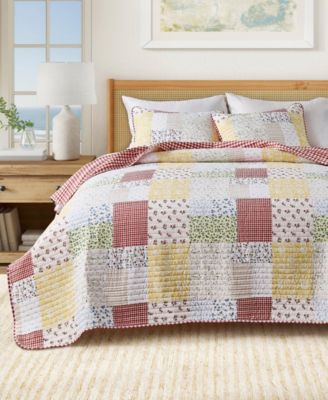 Linery & Co комплект одеял Cottage Floral из микрофибры с лоскутным швом и наволочками