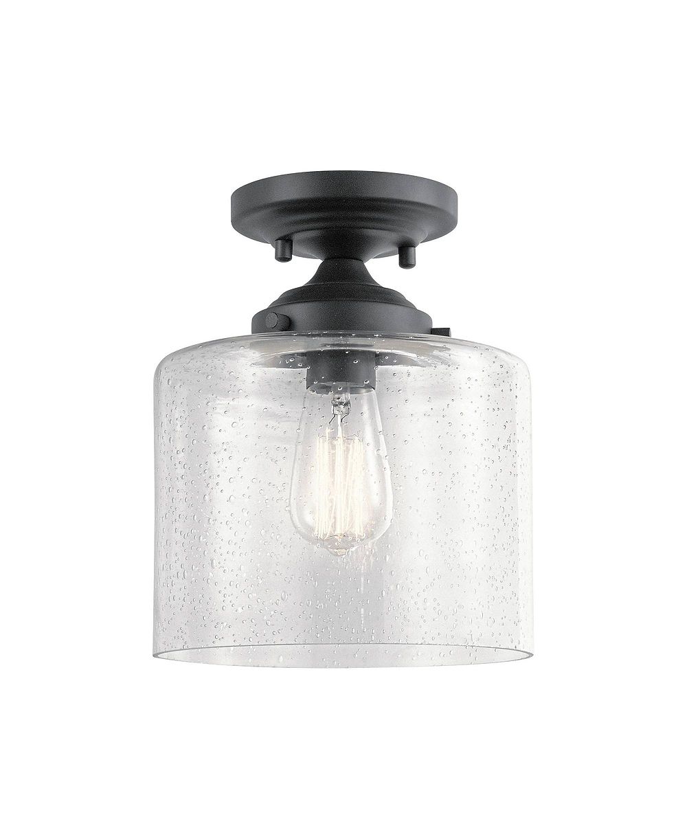Kichler Winslow 8 1/2" Wide and Seeded Glass Ceiling Light