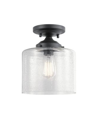 Kichler Winslow 8 1/2" Wide and Seeded Glass Ceiling Light