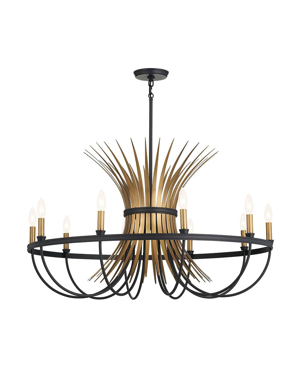 Kichler Люстра Baile 37" Natural Brass на 10 ламп