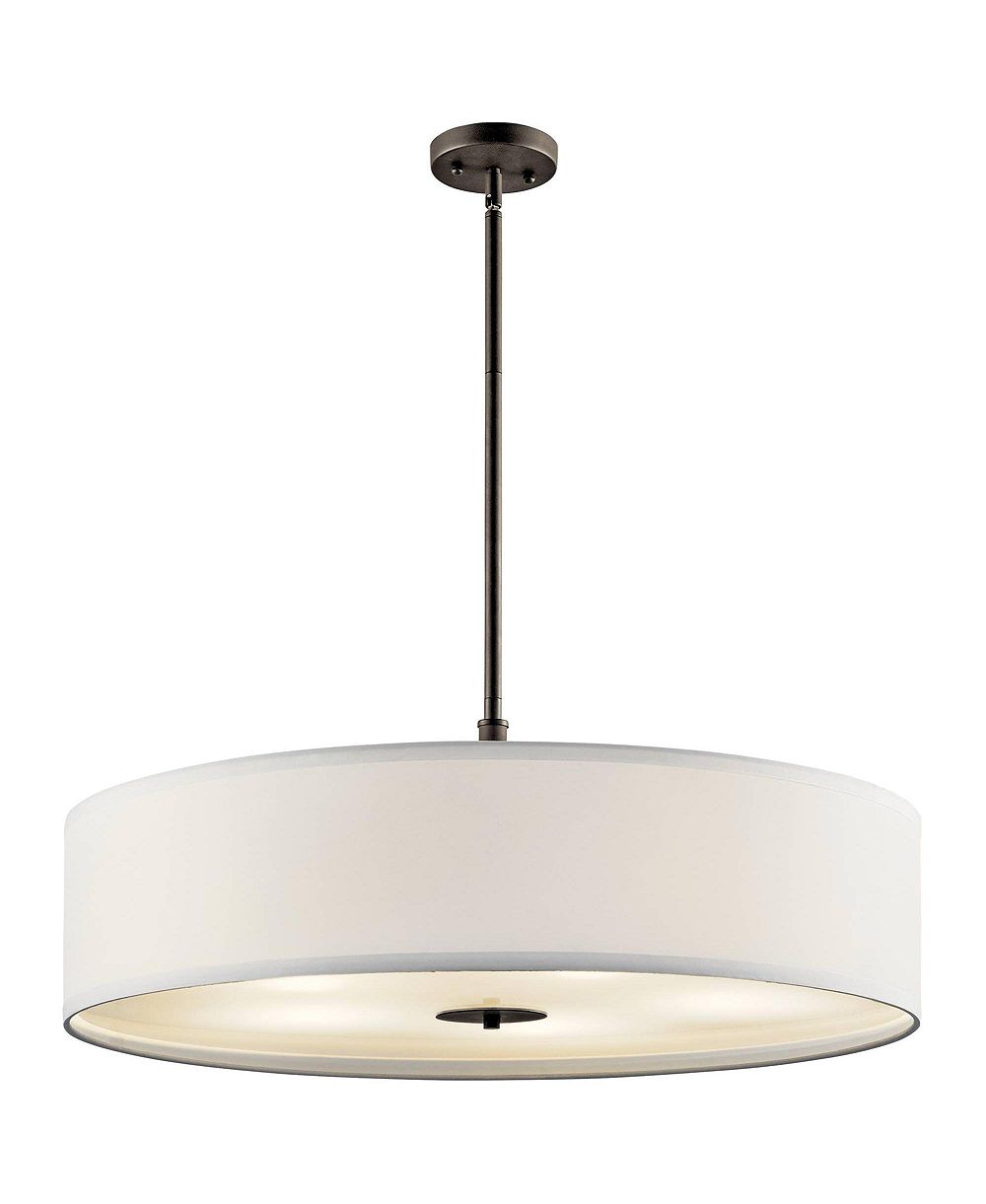 Подвесной светильник с тканевым абажуром Courtland шириной 30" Kichler