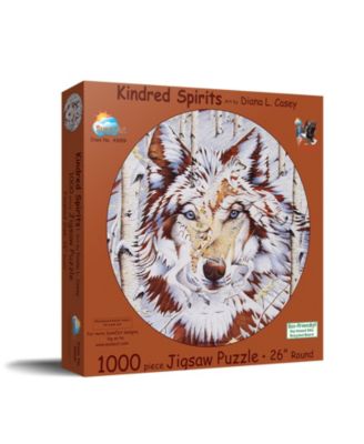 SunsOut Kindred Spirits 1000 Piece Animal Round Jigsaw Puzzle, Ages 15+