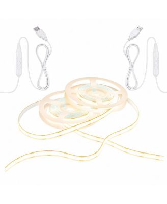 Lofree USB-Powered COB LED Flexible Strip Lights, Set of 2