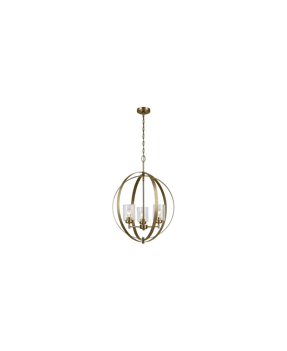 Люстра Kichler Winslow 24 1/2"W, натуральная латунь, 3-световая