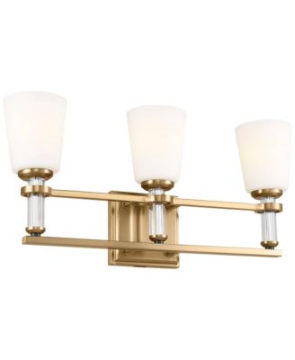 Kichler Rosalind 23 3/4"W Brushed Natural Brass 3-Light Bath Light