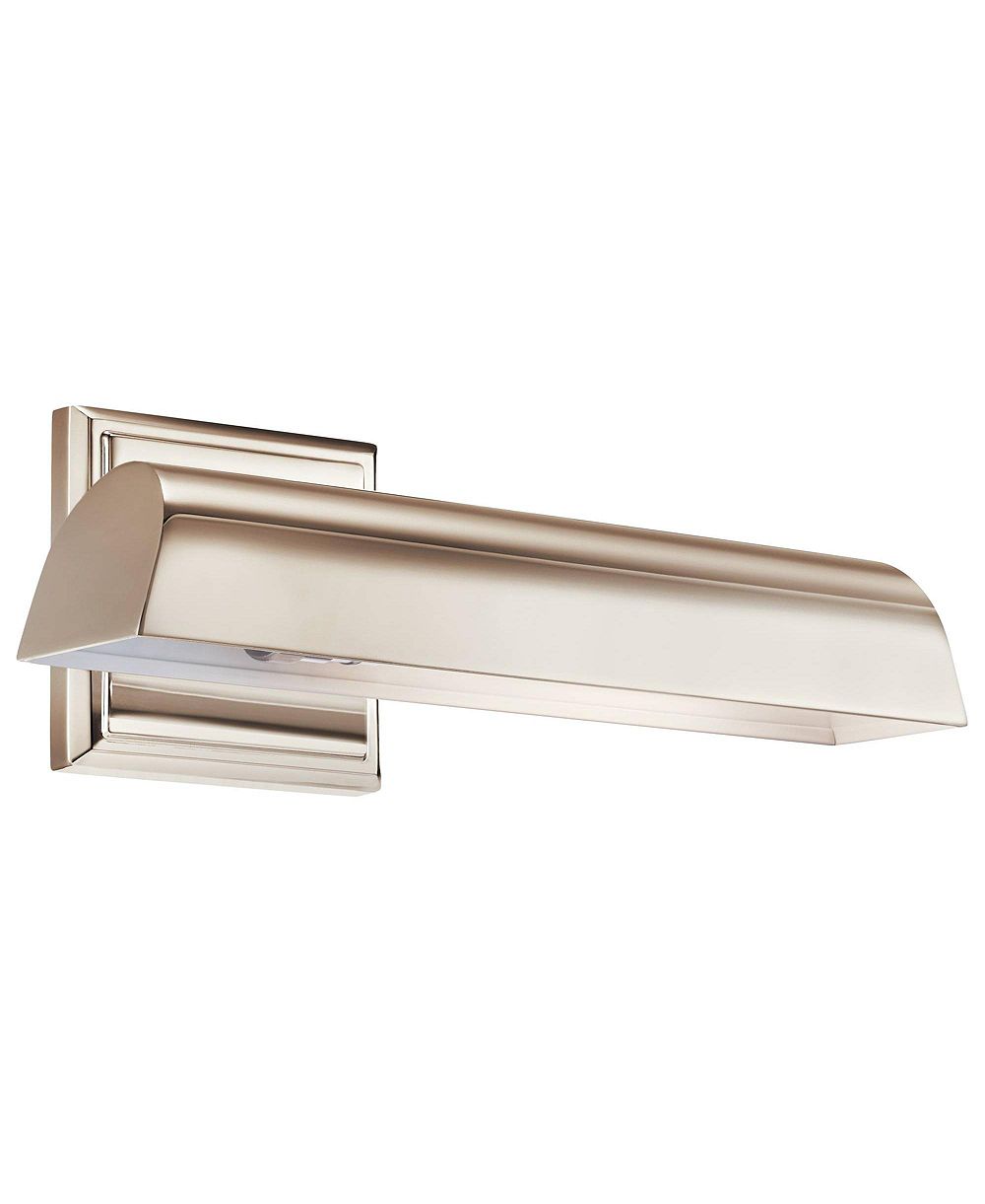 Настенный светильник Kichler Carston 12 1/4" шириной, полированный никель, прямое подключение