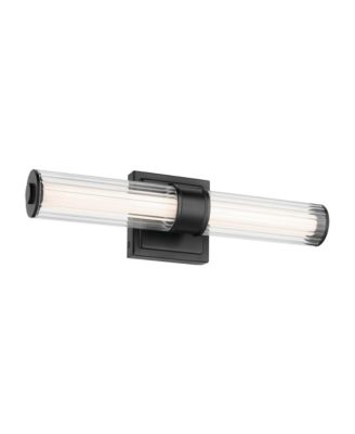 Kichler Laurene Bath Bar Small with Clear Fluted Glass