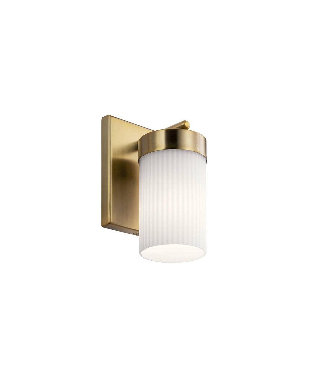 Kichler Ciona настенный светильник Brushed Natural Brass высотой 9"