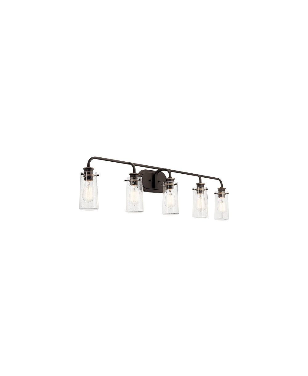Kichler Braelyn 44" Wide Olde Bronze 5-Light Bath Light