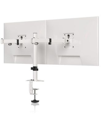 White up to 38" dual monitor mount
