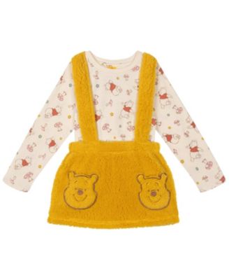 Winnie the Pooh комплект из футболки и юбки на бретельках для девочек-малышек, 2 предмета