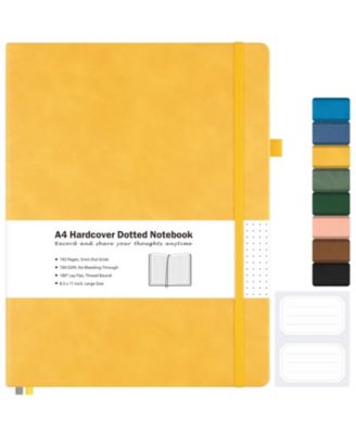 Yellow a4 dotted