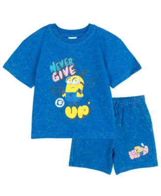 Minions Toddler Boys' Wash 2-Piece T-Shirt and Shorts Set