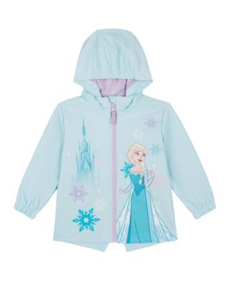 Frozen Toddler Girls' 2T-5T Hooded Zip-Up Rain Jacket