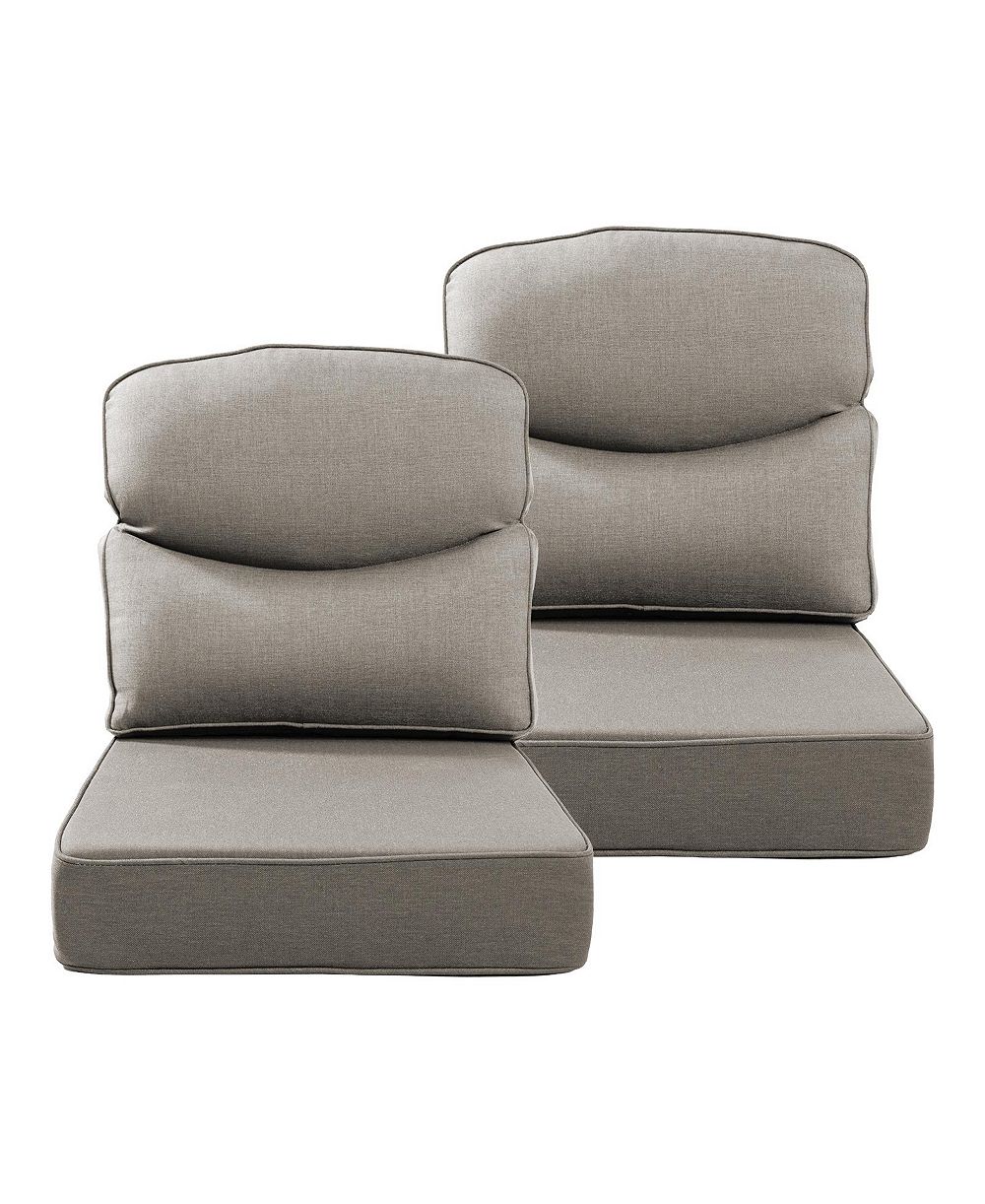 Роскошные уличные подушки Bellefurn Luxury Smile 24x22x6, водостойкие глубокие подушки для сидений из олефина для плетеного кресла или дивана на террасе